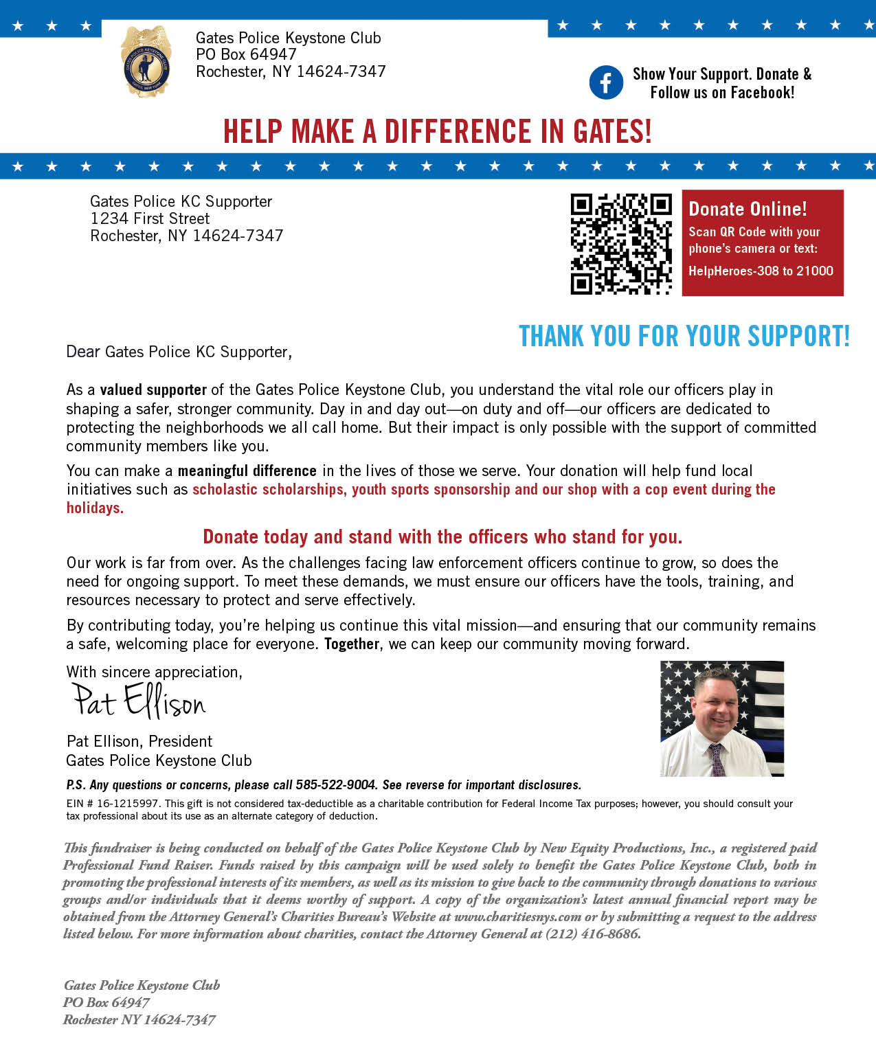 Donation Letter